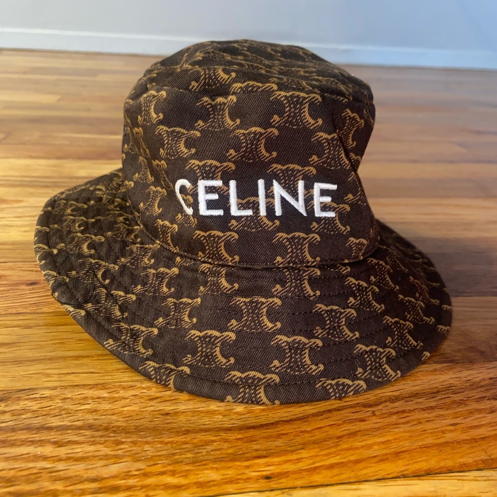 Celine Bucket Hat With Triomphe Monogram SS 2021